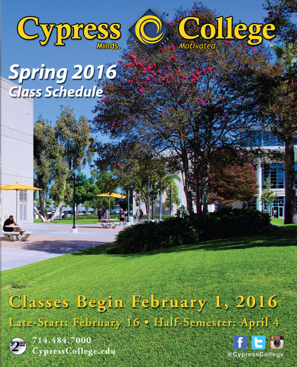 Spring 2016 Class Schedule Available Cypress College